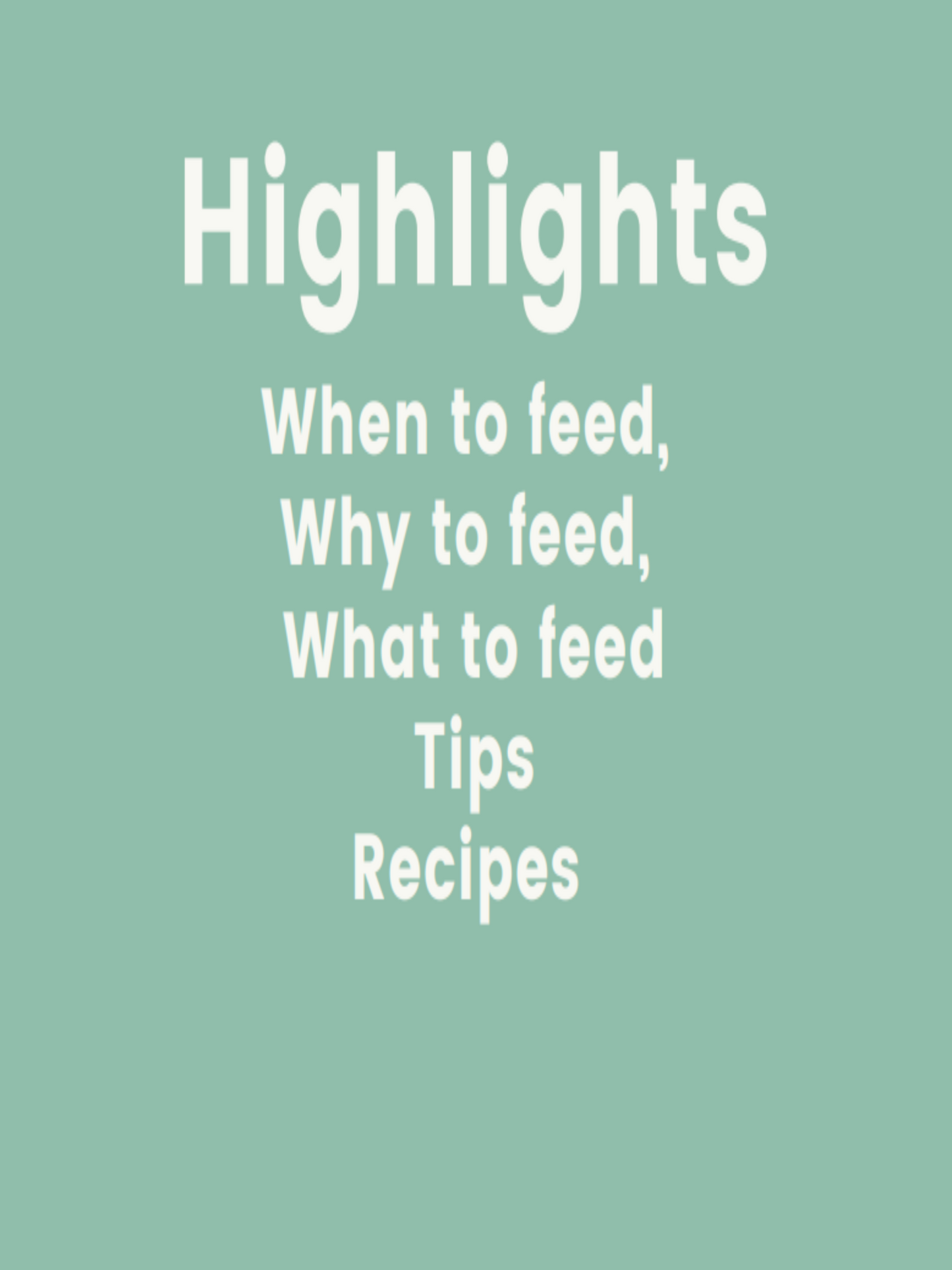 Introducing Solids Guide and Cheat Sheet
