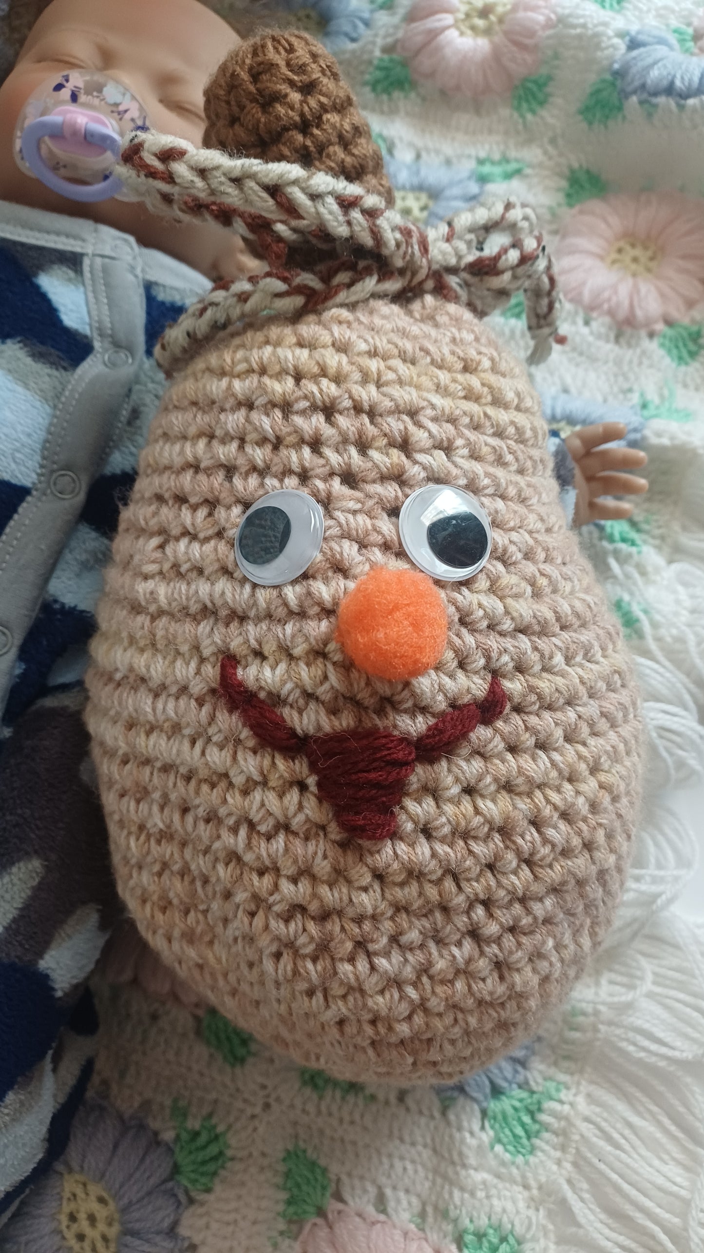 Knitted Fruit family plush toys